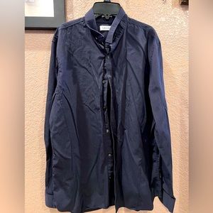 Calvin Klein Blue Long-sleeved button-down shirt